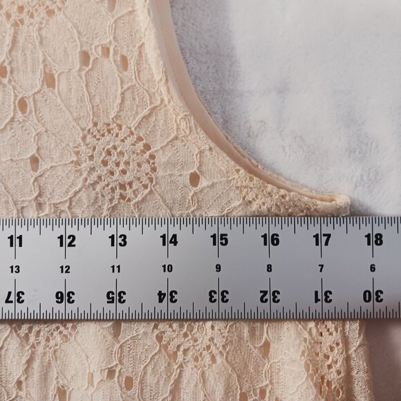 Altar'd State, Dress, Ivory Floral Lace A-line , Sleeveless, Small, Country, Fem - Picture 12 of 14